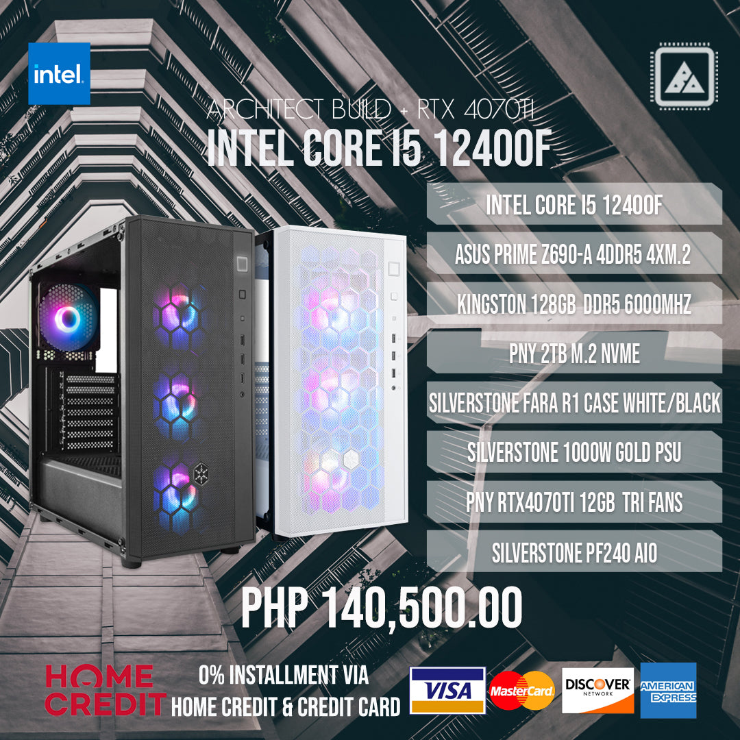 INTEL CORE I5 12400F ARCHITECT BUILD x 4070TI INTEL CORE I5 12400F ARCHITECT BUILD x 4070TI